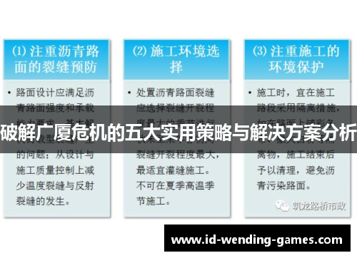 破解广厦危机的五大实用策略与解决方案分析