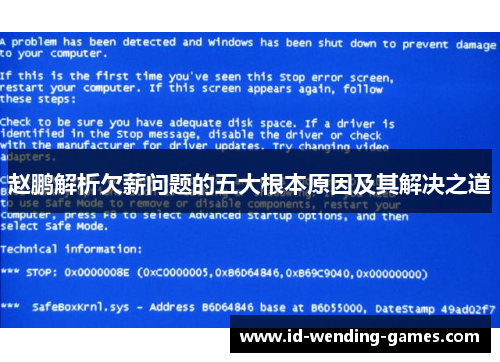 赵鹏解析欠薪问题的五大根本原因及其解决之道